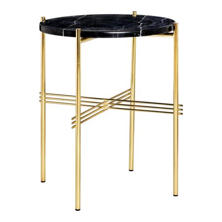 TS Side Table with Brass Base