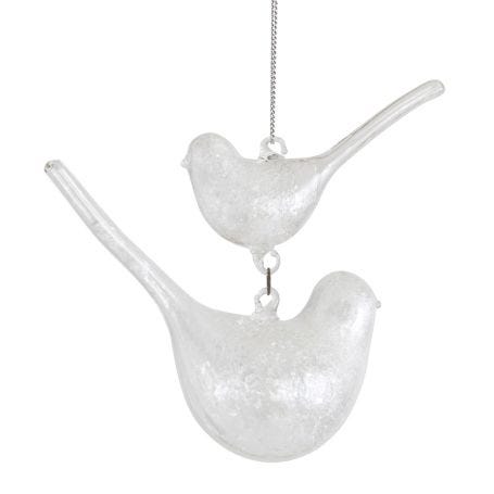 Robin Two Tier Engraved Decoration