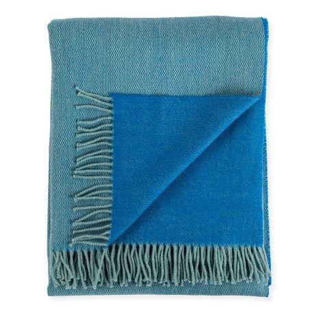 Two Tone Throw Cobalt 150 x 180cm