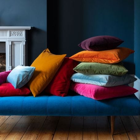 Velvet Cushion Rust