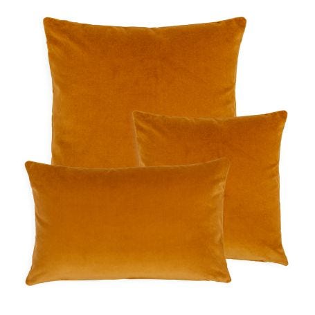Velvet Cushion Ochre