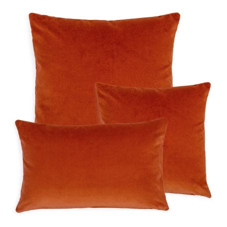 Velvet Cushion Rust