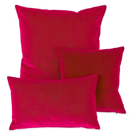 Velvet Cushion Fuchsia