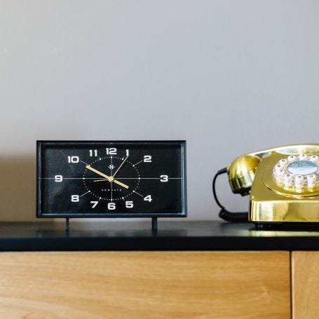 Wideboy Clock Black