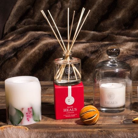 Winter Spice Short Pillar Candle with Botanicals