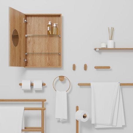Yoku Freestanding Towel Rail