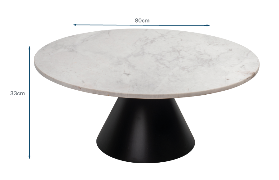 Cezanne Circular Coffee Table Marble | HEAL'S (UK)