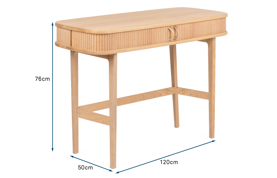 Glide Desk Oak