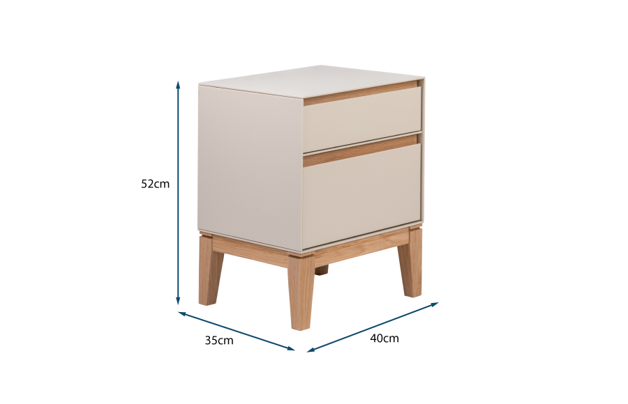 Lars Bedside Table Cashmere HEAL S UK