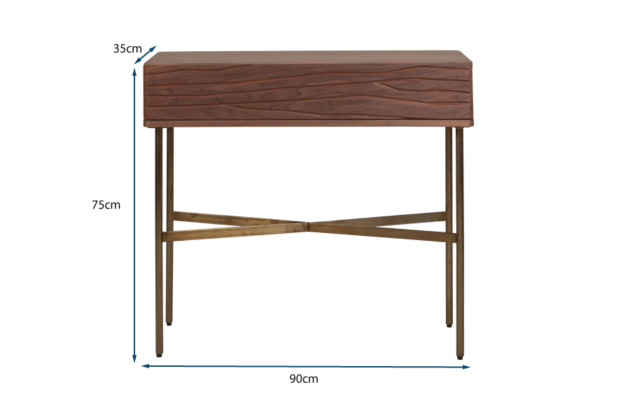 Valentina Console Table Walnut 