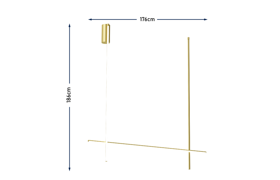 Coordinates C2 Long Pendant Champagne