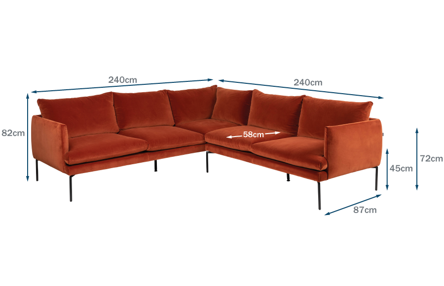 Corner shop sofa 240cm