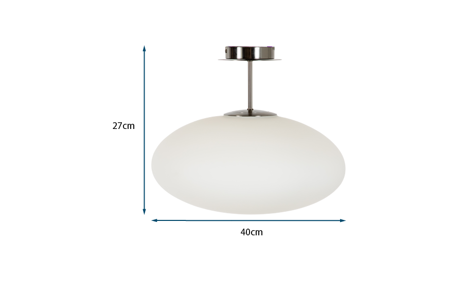 Ellipse Semi-Flush Pendant