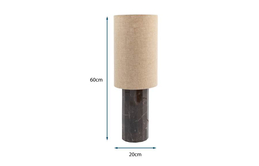 Colonna Marble Table Lamp Cocoa Colonna Marble Table Lamp Cocoa