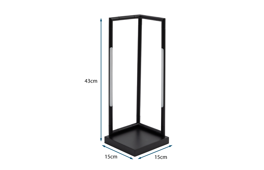 Saber LED Cube Table Lamp Black Saber LED Cube Table Lamp Black