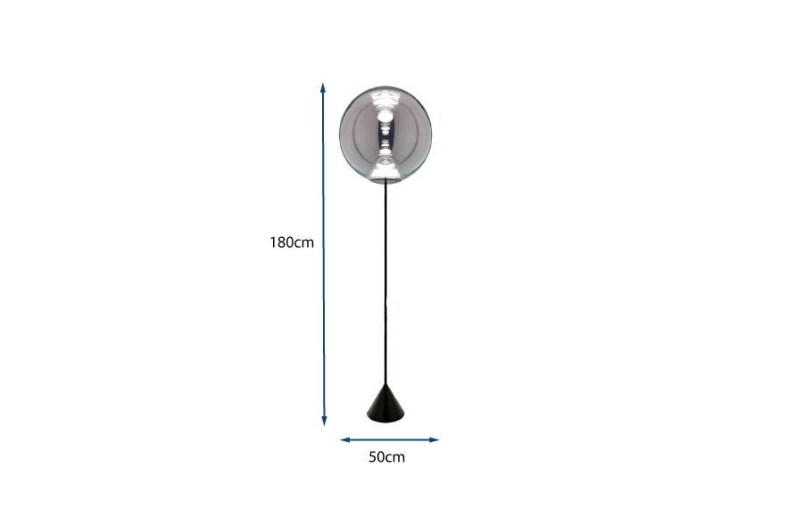 Globe Cone Floor Lamp LED Globe Cone Floor Lamp LED