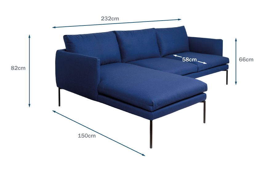 Matera Left Hand Corner Chaise Sofa Technical