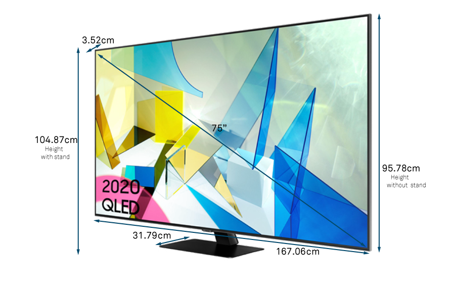 Samsung 2020 75 Q80T QLED 4K HDR 1500 Smart TV