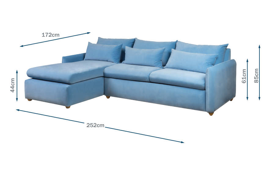 Pillow Medium Left Hand Corner Chaise Technical Pillow Medium Left Hand Corner Chaise Technical