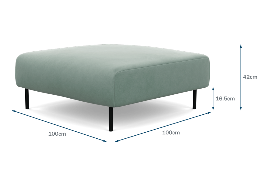 Luna Ottoman Technical Drawing