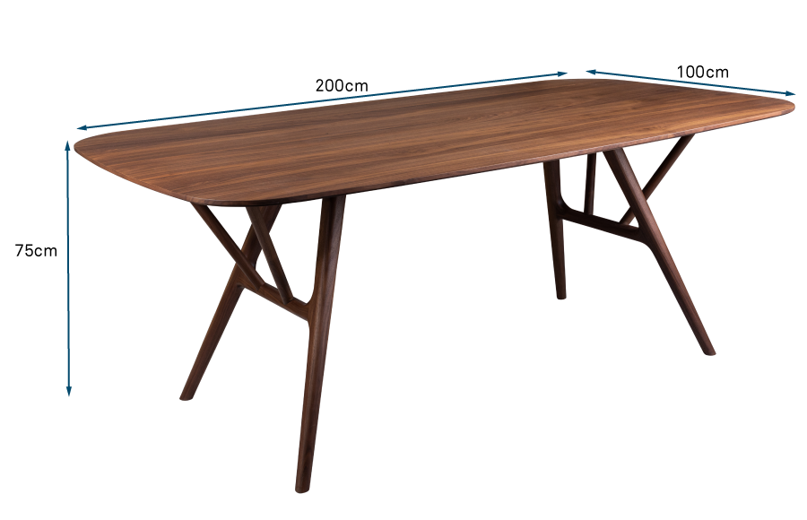 Anais Dining Table Walnut Anais Dining Table Walnut