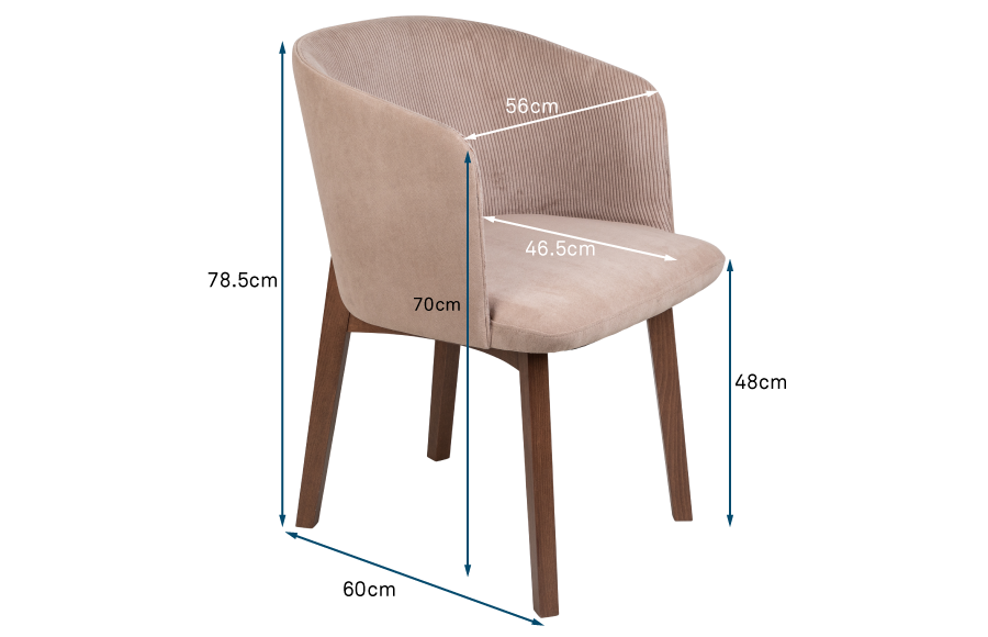 Edit Dining Chair Cord Taupe Edit Dining Chair Cord Taupe