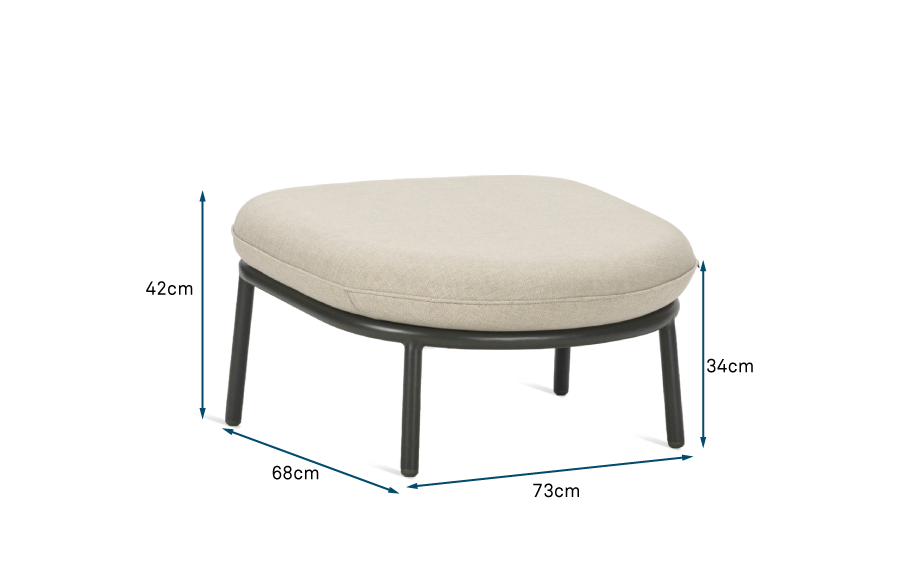 Kodo Footrest Almond Kodo Footrest Almond