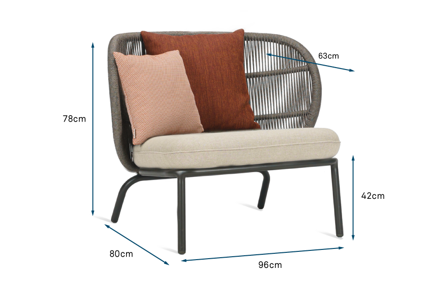 Kodo Outdoor Lounge Chair Almond Kodo Outdoor Lounge Chair Almond