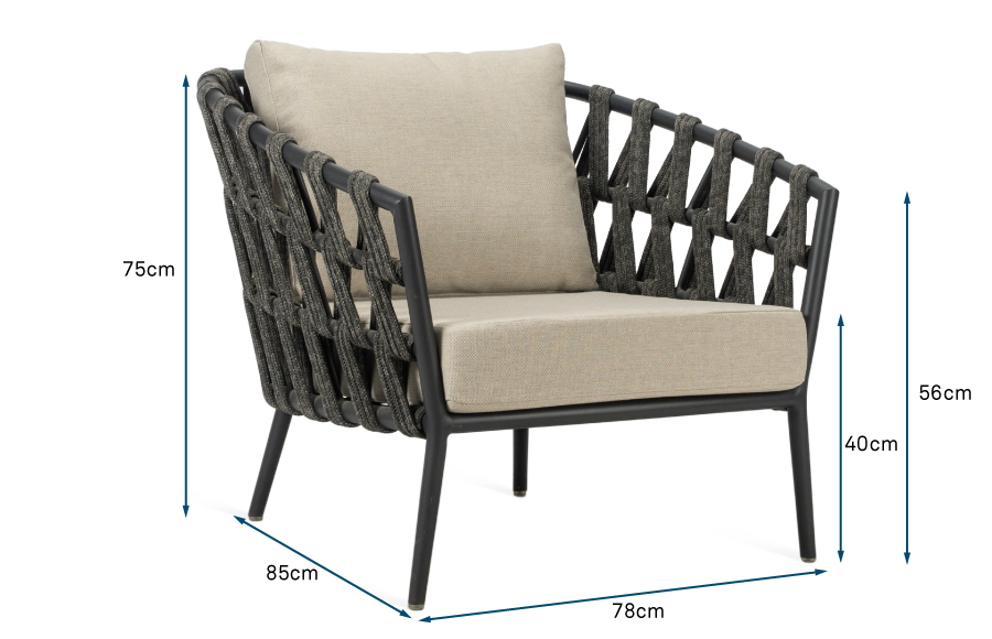 Leo Lounge Chair Almond