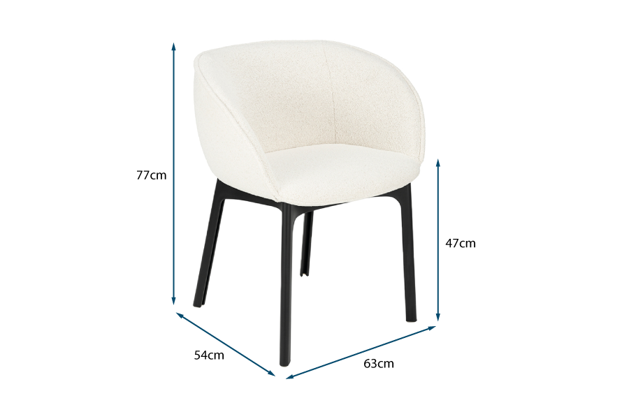 Charla Chair White Orsetto Charla Chair White Orsetto