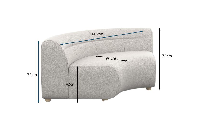 Lilli Curved Corner Unit Lilli Curved Corner Unit