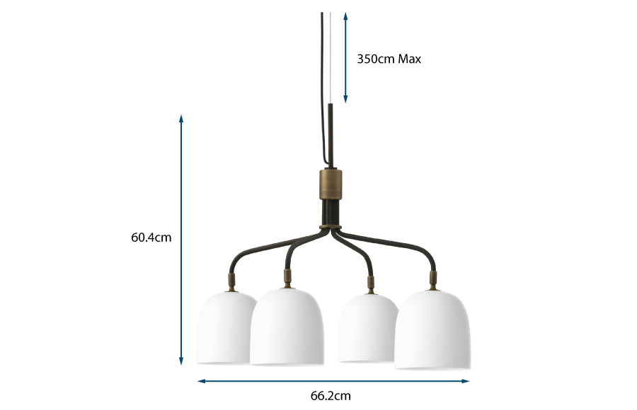 Howard Chandelier 4 Short Arm Howard Chandelier 4 Short Arm