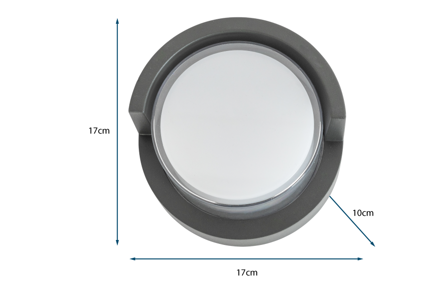 LED Outdoor or Bathroom Wall Light Shaded