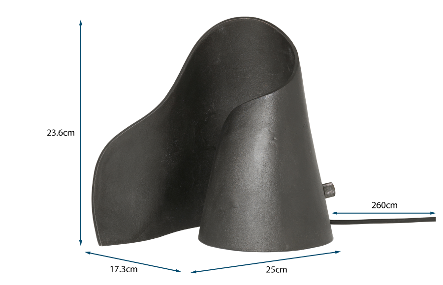 Oyster Table Lamp Black Oyster Table Lamp Black