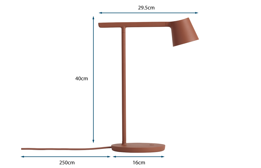 Tip LED Table Lamp Copper Brown