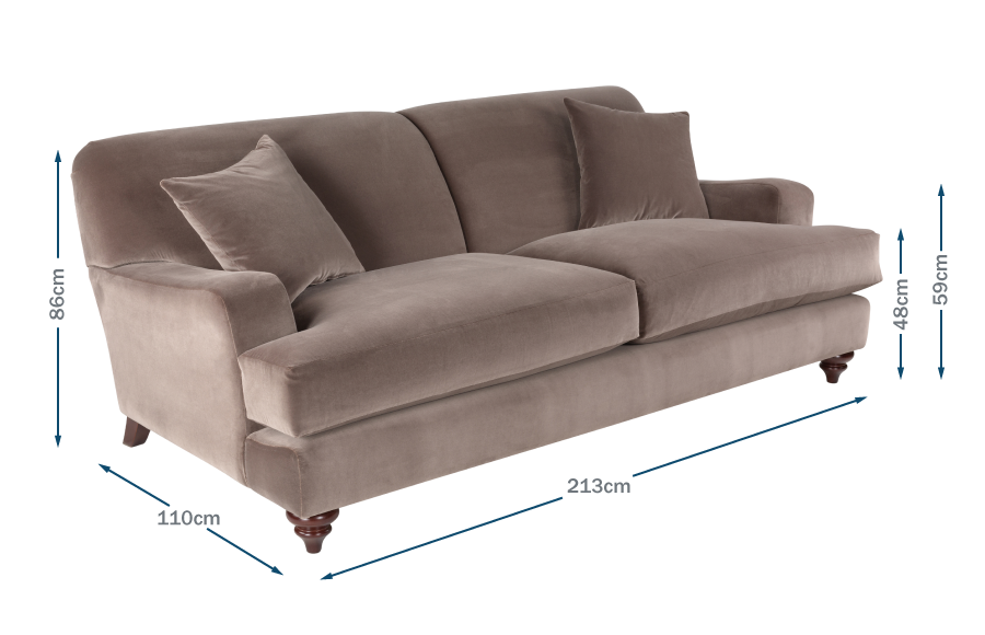 Hampstead 4 Seater Sofa Technical