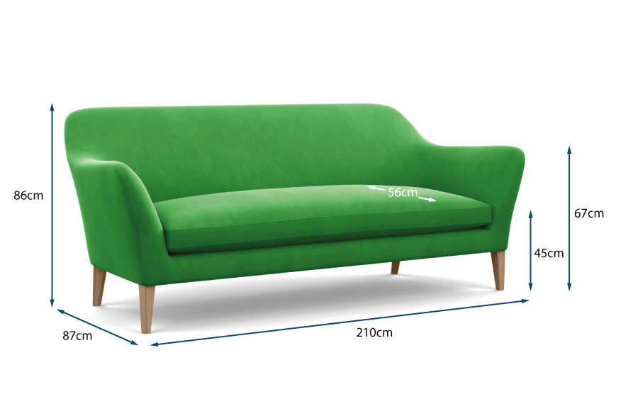 Wallis 4 Seater Technical Drawing