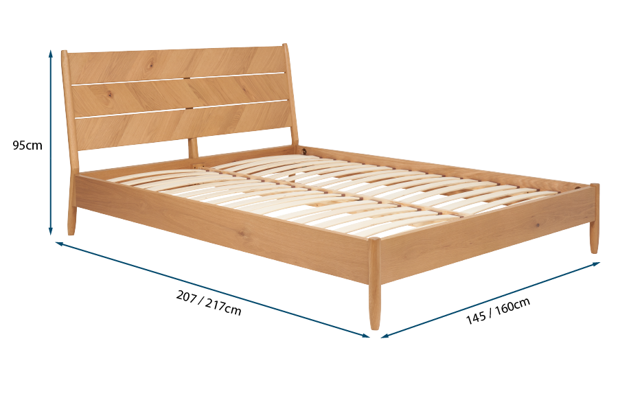 Monza Oak Bed