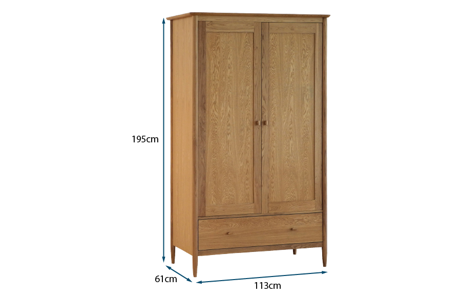 Teramo 2 Door Wardrobe Teramo 2 Door Wardrobe