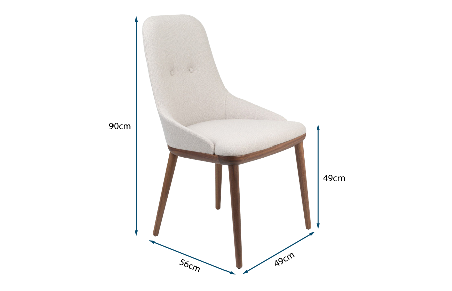 Connie Chair Walnut Stained Hallingdal 65/113 Connie Chair Walnut Stained Hallingdal 65/113