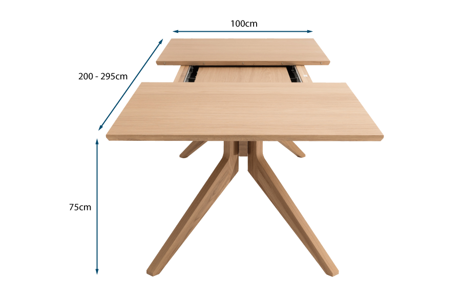 Cross Extending Dining Table