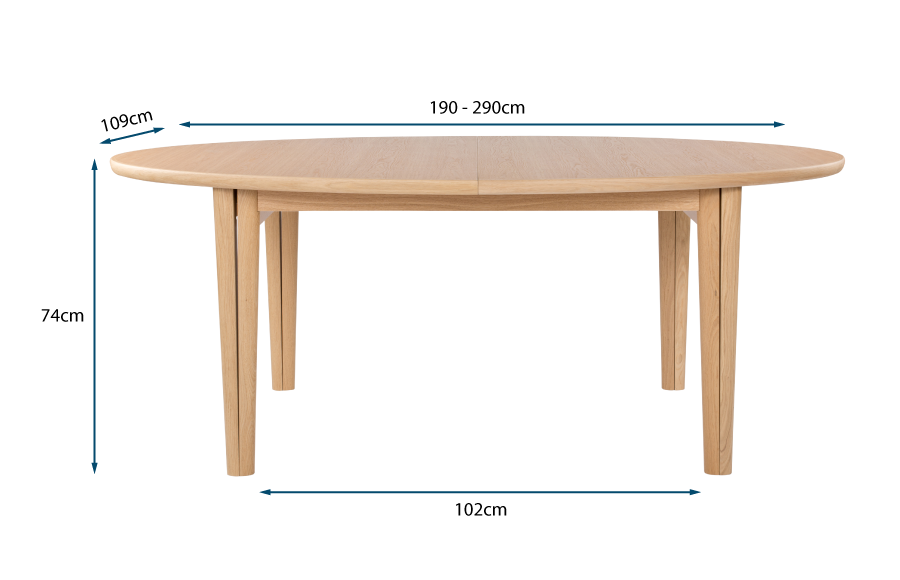 Ellipse Extending Dining Table