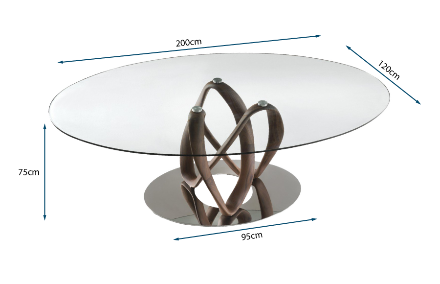 Infinity Elliptical Table