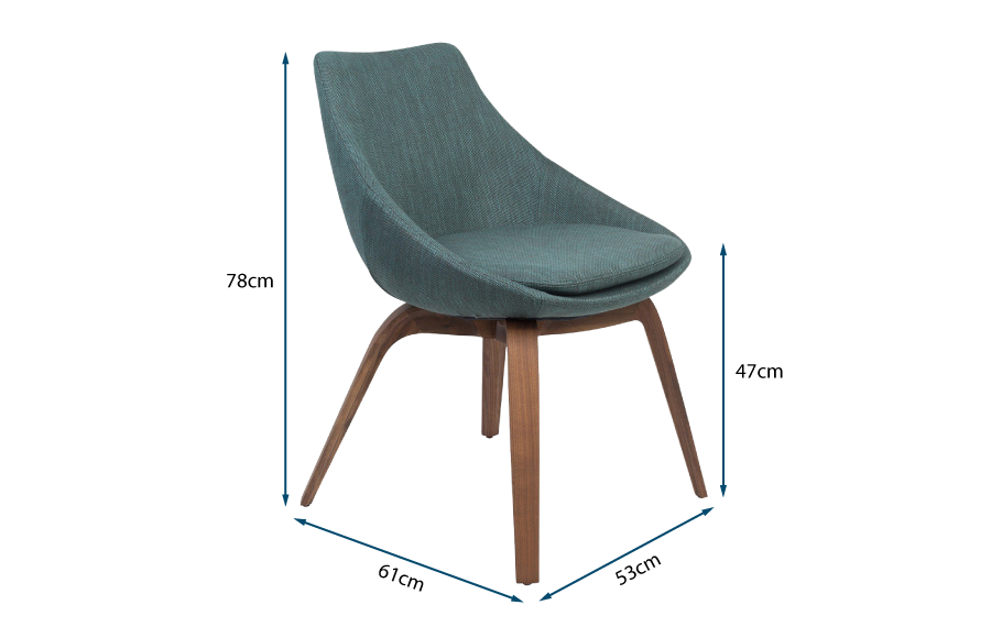 Penelope Chair Walnut Dorian 27