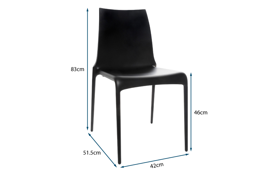 Petra Dining Chair Black Petra Dining Chair Black