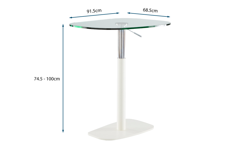 Piazza Table in White