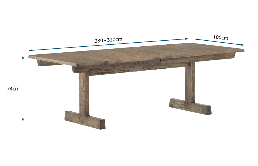 Refectory Extending Dining Table