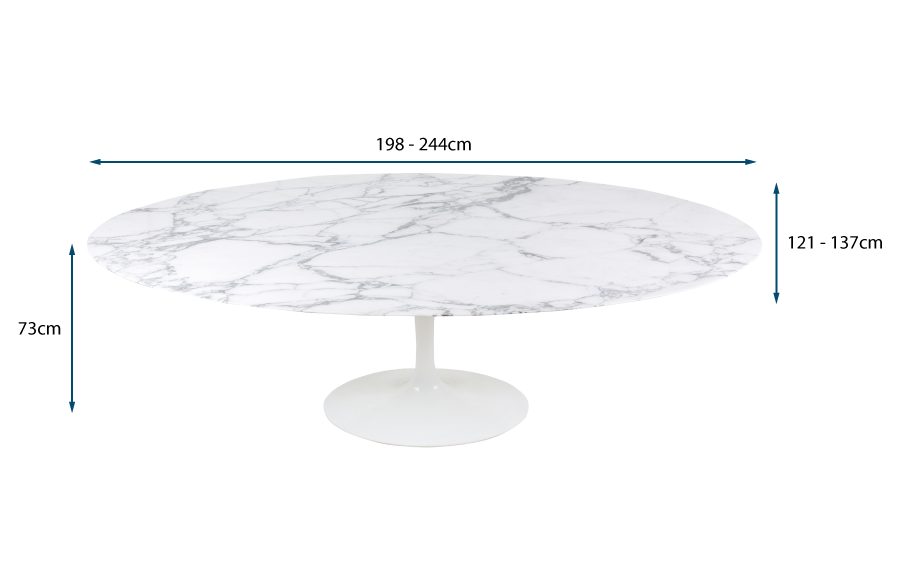 Saarinen Tulip Oval Dining Table