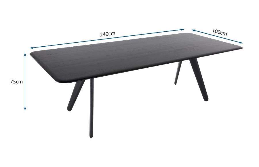 Slab Dining Table Black Slab Dining Table Black