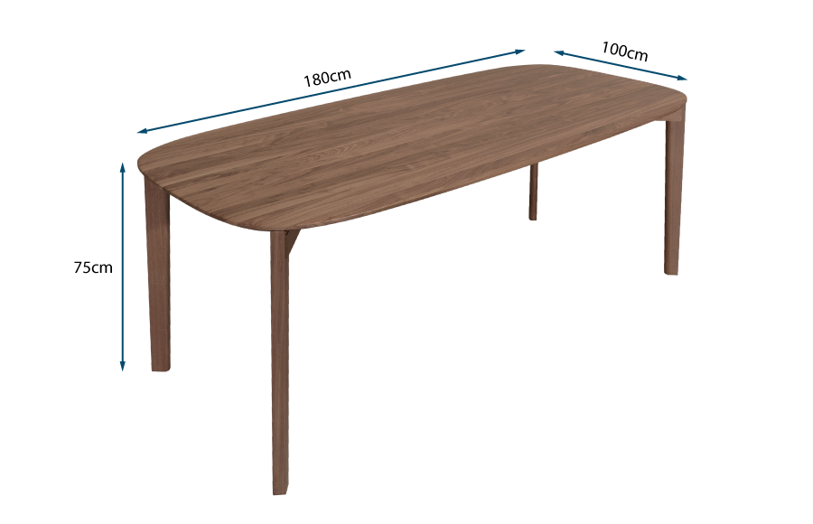 Soma Dining Table Walnut Soma Dining Table Walnut